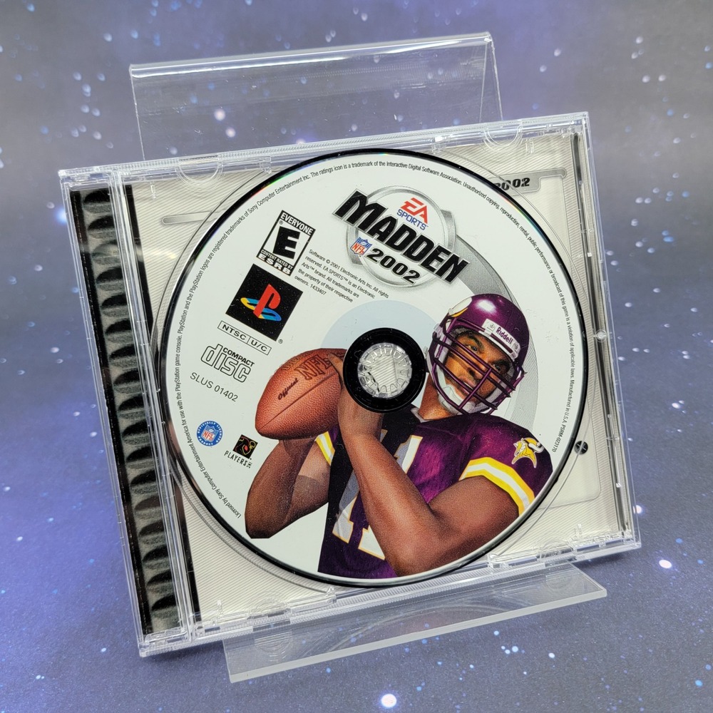 Madden NFL 2002 Sony PlayStation 1 PS1 Retro Sports Game SLUS-01402 Disc Case